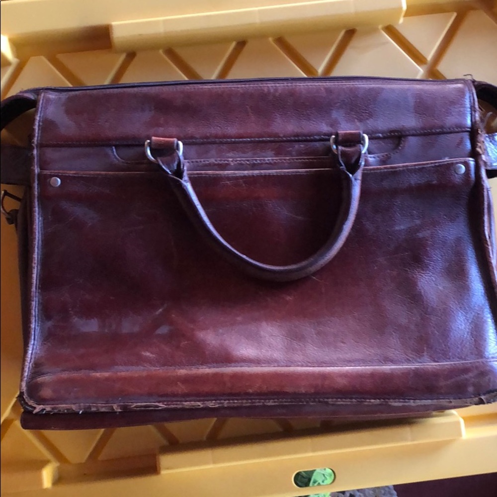 Leather briefcase